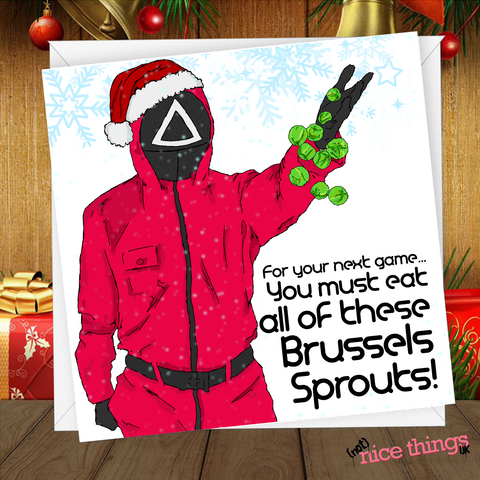 Squid Game Christmas Card, Netflix Christmas Card, Meme Christmas Card, Topical Christmas Card, Trending Christmas Card