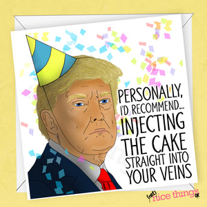 Donald Trump Lockdown Card - Funny Birthday Card