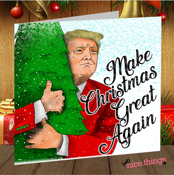 Donald Trump Funny Christmas Card, Trump Christmas Cards Funny, cards for Him, Her, Dad, Husband