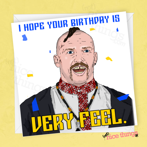 Oleksandr Usyk Birthday Card, Funny Boxing Card, Anthony Joshua Meme, Tyson Fury gift, For Him, Ukraine Birthday Card, For Dad, Boyfriend