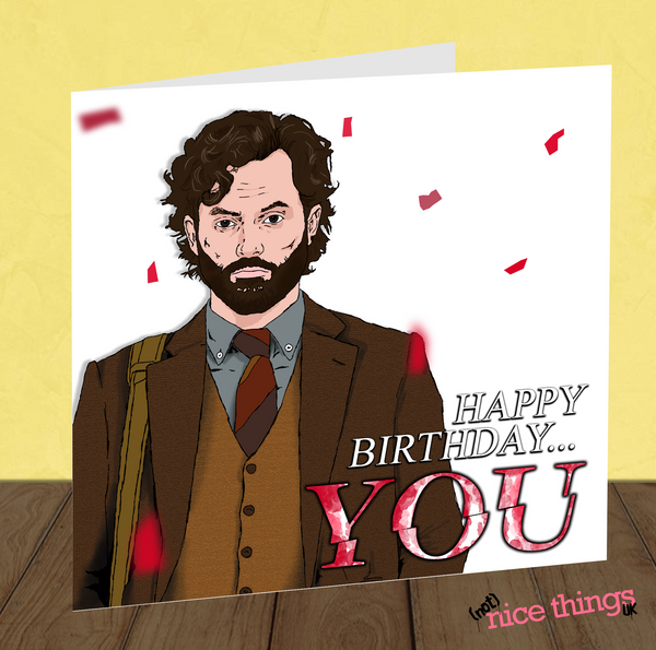 NotNiceThings You Birthday Card, Joe Goldberg, Boyfriend Birthday, You Season 4 Card for him, Card for Her, For Girlfriend, Johnathon Moore, Netflix Birthday Card
