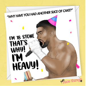 Anthony Joshua Funny Birthday Card, Funny Cards for Him, Boxing Birthday Card, For Boyfriend, For Dad, Son, Husband, Usyk, Fury, AJ, Sports
