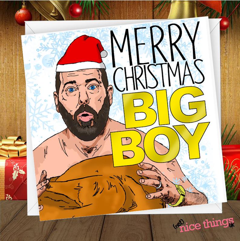 Bert Kreischer Funny Christmas Card, Tom Segura Christmas Cards, cards for Him, Her, Dad, Husband, 2 bears 1 cave