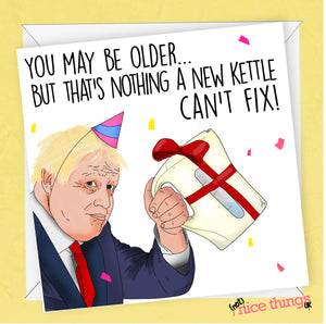 Boris Birthday Kettle, Boris Johnson Card, Funny Birthday Card, For Mum, For Dad, Kettle, Crisis, Conservative, For him, for her, Political