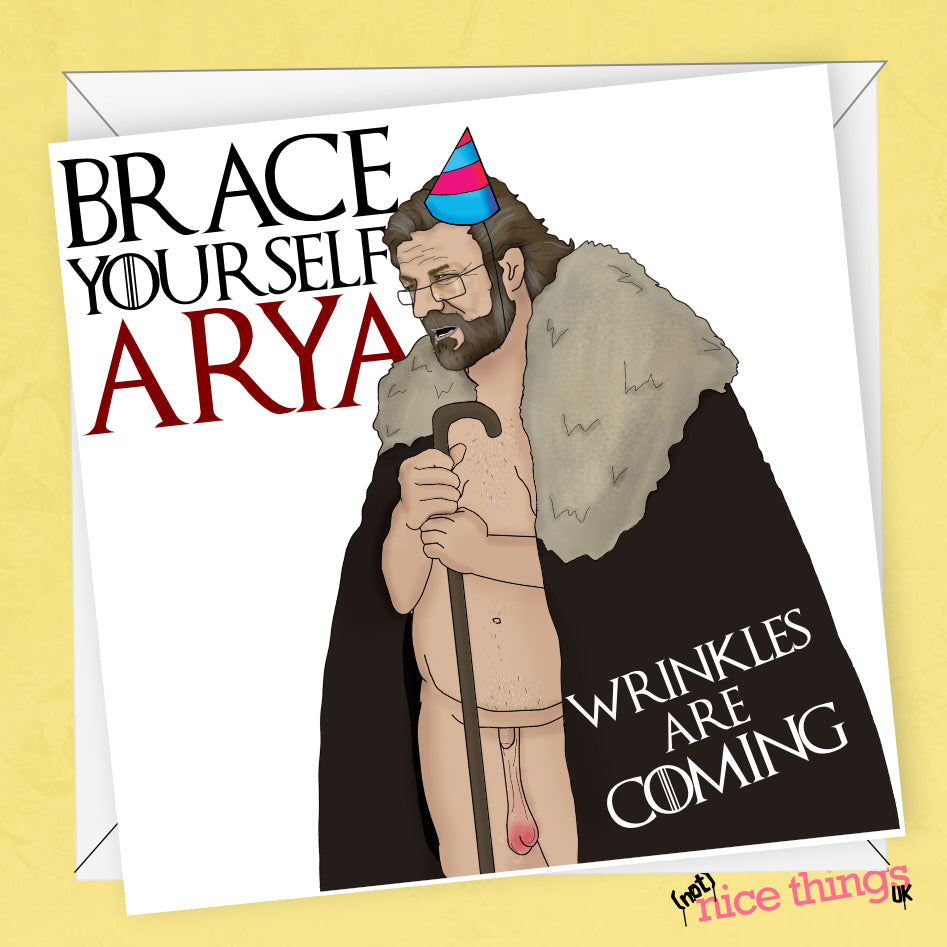 Personalised 'Game of Thrones' Birthday Card | Rude, Funny, Insult Birthday Card