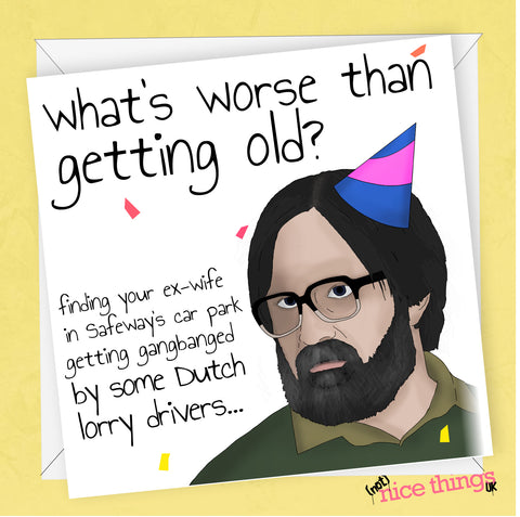 Afterlife Birthday Card, Funny Birthday Card for Him, Brian Gittins, Funny cards for her, Afterlife TV show, Ricky Gervais, Netflix, Gift