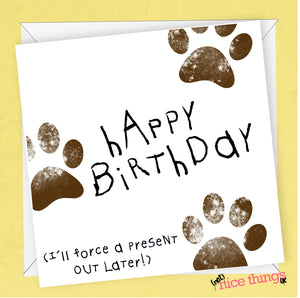 Funny Dog Card, Card from Dog, Funny Birthday Card, Doggy Card, Puppy, Per Card, Animal Lover, Dog Owner, Doggy Mum, Doggy Dad