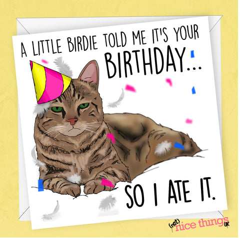 Cat birthday card, Cat owner card, Cat Lover Birthday Card, Funny Cats Birthday Card, Cat owner, Pet Lover, For her, sister, wife