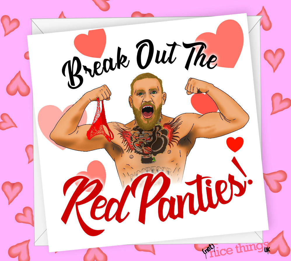 Funny Conor Mcgregor Valentines Day Card, Rude Valentines Card, Valentine's Card for boyfriend, for girlfriend, Fiance, Husband, Wife
