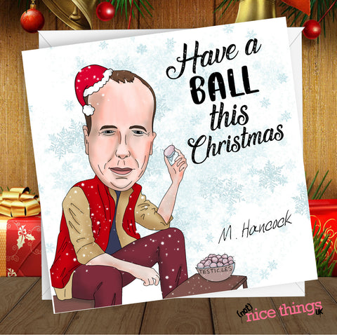 Matt Hancock Funny Christmas Card, Funny Cards for Mum, Dad, Political Christmas Card, Balls Tories Labour, Boris, Funny Cards