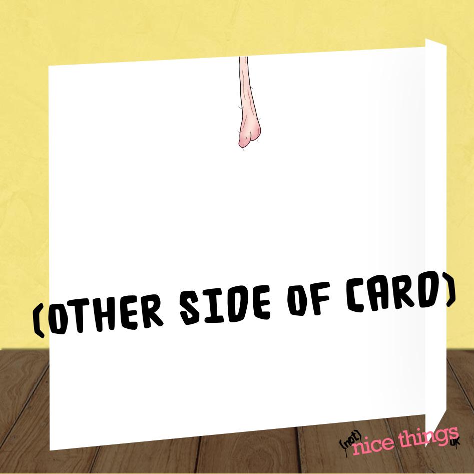'Hang in there' Rude Birthday Card | Funny Birthday Card