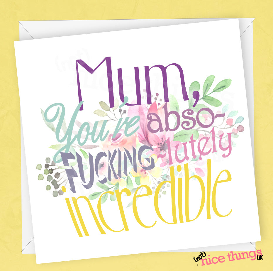 'Fucking Special' Mother's Day Card | Card for Mom, Thank you Mum