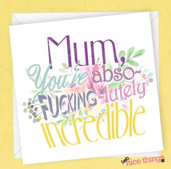 'Fucking Special' Mother's Day Card | Card for Mom, Thank you Mum