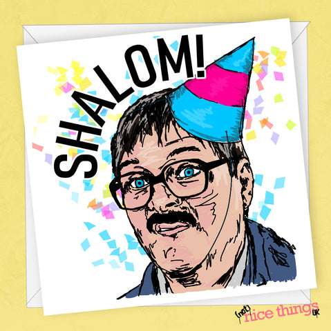 Shalom Jim Funny Birthday Card, Friday Night Dinner Card, Funny Card for him, Card for friend, Card for her, Boyfriend, Girlfriend