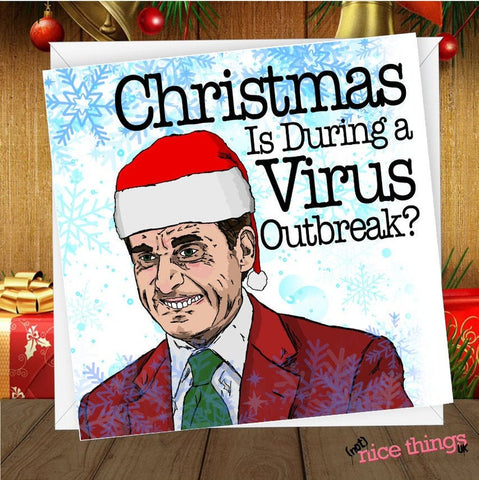 The Office Christmas Card, Funny Michael Scott Christmas Card, Funny Christmas Greeting Card for Him, Boyfriend, Her, Son, Friend, Dwight