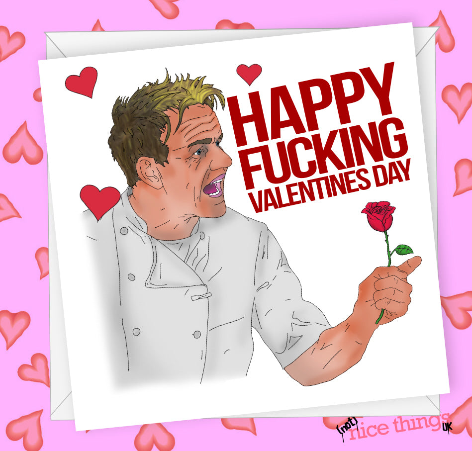 Funny Gordon Ramsay Valentine's Card, Funny Valentine's Card, Card For Boyfriend, Card for Girlfriend, For Husband, Wife, Him, Her