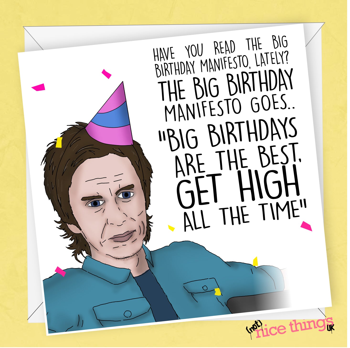 Super Hans Birthday Card, Funny Peep Show Card, Peep Show Gift, for Peep Show Fan, For Him, For Her, Mark Corrigan, Jeremy Usborne, TV Show