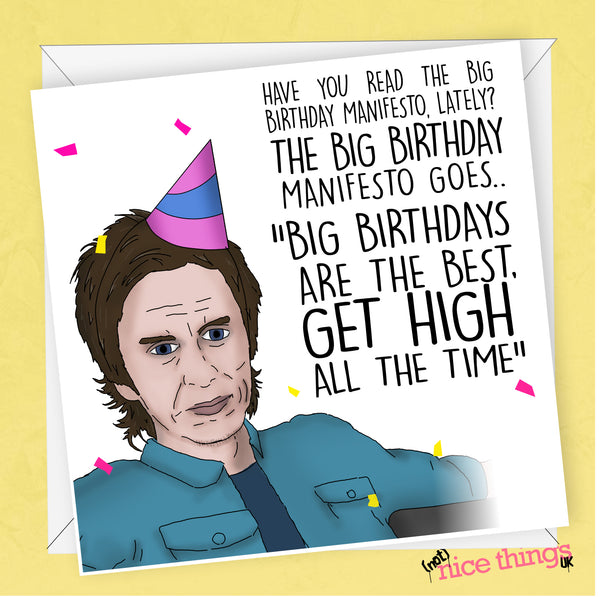 Super Hans Birthday Card, Funny Peep Show Card, Peep Show Gift, for Peep Show Fan, For Him, For Her, Mark Corrigan, Jeremy Usborne, TV Show