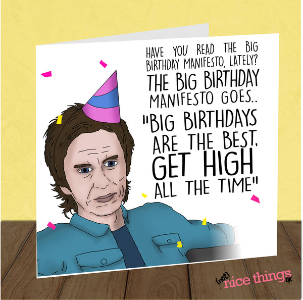 Super Hans Birthday Card, Funny Peep Show Card, Peep Show Gift, for Peep Show Fan, For Him, For Her, Mark Corrigan, Jeremy Usborne, TV Show
