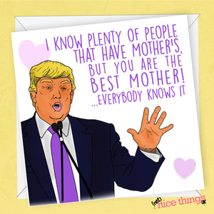 Donald Trump Funny Mother's Day Card, Funny Card for mum, Mothers Day gift , Joe Biden, USA Card for Mom, Thanks, Card
