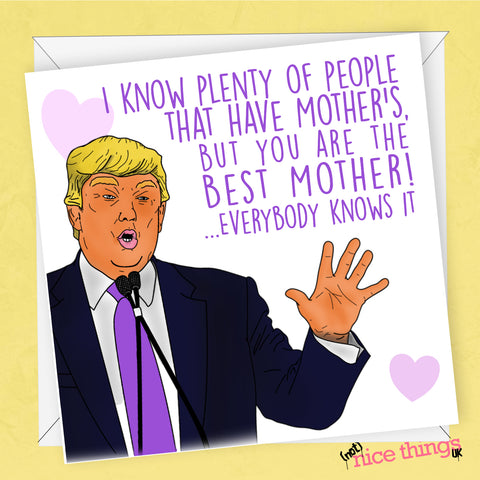 Donald Trump Funny Mother's Day Card, Funny Card for mum, Mothers Day gift , Joe Biden, USA Card for Mom, Thanks, Card