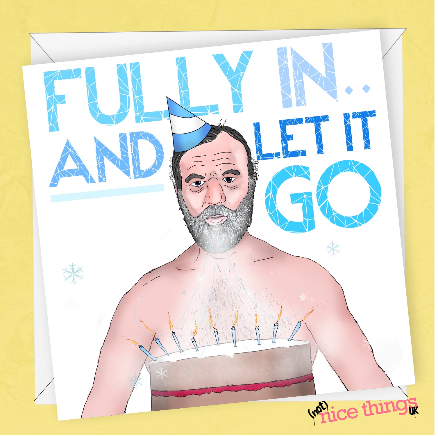 Wim Hof Birthday Card, Wim Hof Gift, For Him, For Her, Wellness, IceMan, Meditation, Meditation gift, Birthday Cards, WHM Method