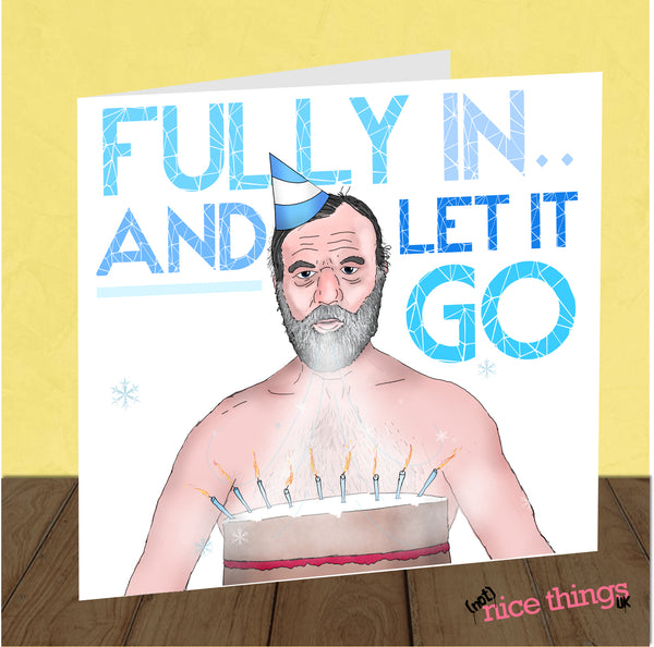 Wim Hof Birthday Card, Wim Hof Gift, For Him, For Her, Wellness, IceMan, Meditation, Meditation gift, Birthday Cards, WHM Method