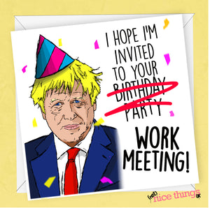 Boris Work Meeting | Funny Birthday Card