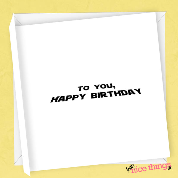Personalised Rude Yoda Birthday Card | Funny Birthday Card, Dirty Cards